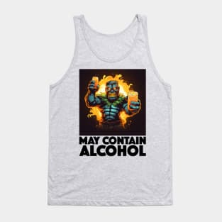 May Contain Alcohol, with Black Lettering Tank Top